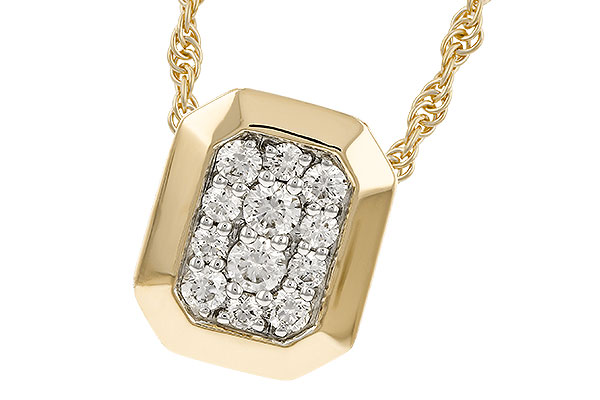 H329-70559: NECKLACE .25 TW