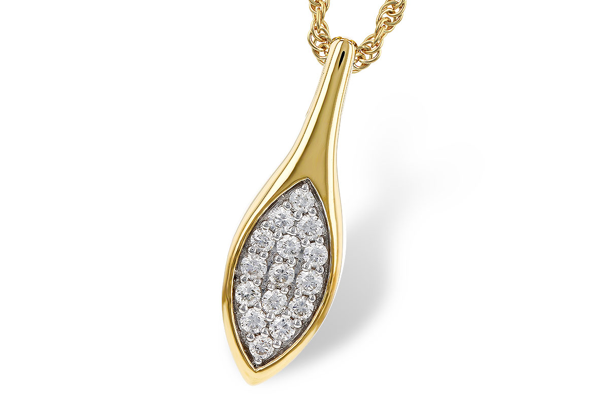 H329-70632: NECKLACE .20 TW