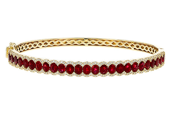 H329-71459: BANGLE 5.04 TW RUBY 5.60 TGW