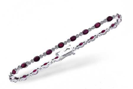 K238-81477: BRACELET 4.08 RUBY 4.55 TGW