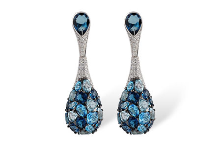 K241-50595: EARR 7.24 BLUE TOPAZ 7.73 TGW