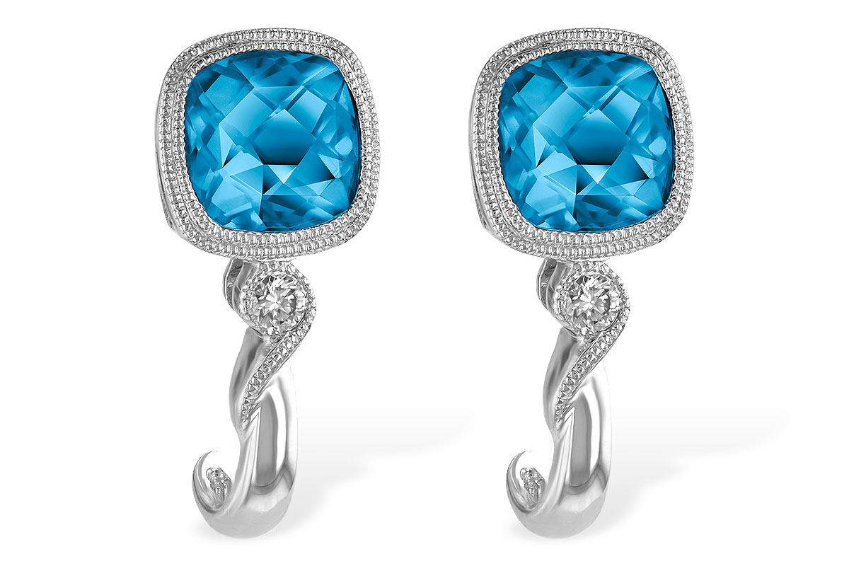 K242-43359: EARR 2.10 BLUE TOPAZ 2.14 TGW