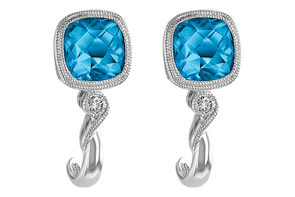 K242-43359: EARR 2.10 BLUE TOPAZ 2.14 TGW