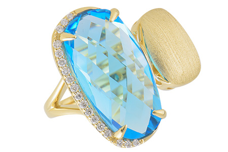 K243-28795: LDS RG 8.20 BLUE TOPAZ 8.31 TGW