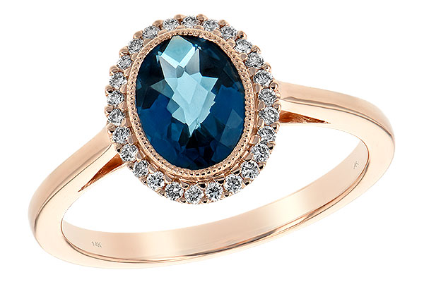 K244-19659: LDS RG 1.27 LONDON BLUE TOPAZ 1.42 TGW