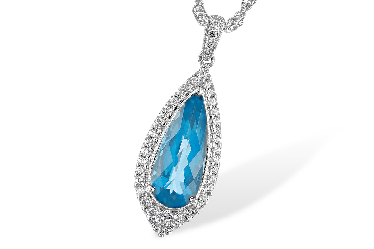 K244-21477: NECK 2.40 BLUE TOPAZ 2.65 TGW