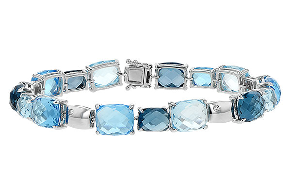 K244-21513: BRACELET 46.75 BLUE TOPAZ 46.80 TGW