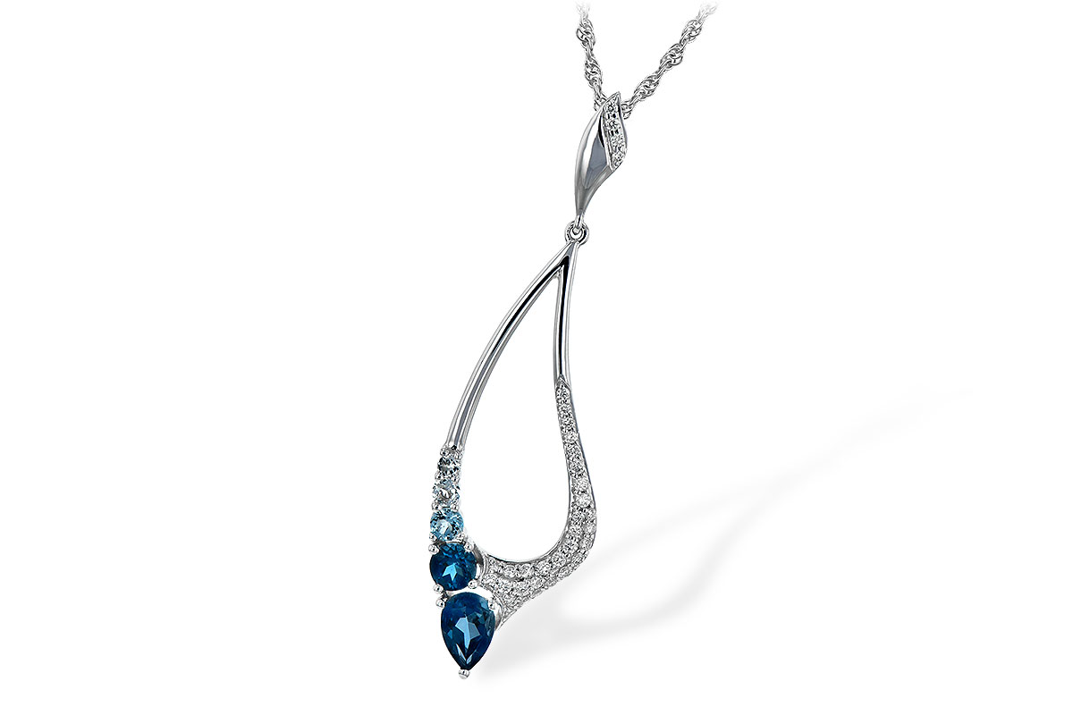 K244-25104: NECK .83 BLUE TOPAZ 1.00 TGW
