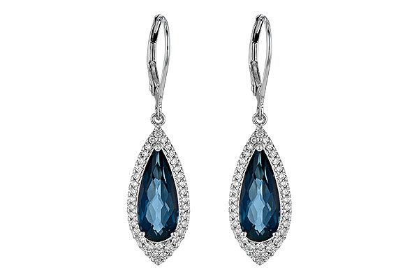 K245-10550: EARR 5.05 LONDON BLUE TOPAZ 5.42 TGW