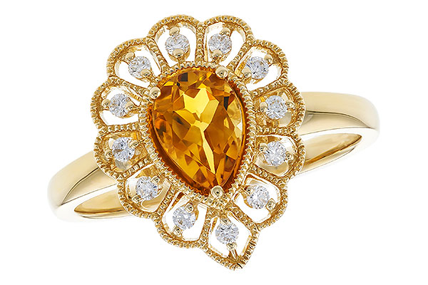 K328-76077: LDS RG .62 CITRINE .75 TGW