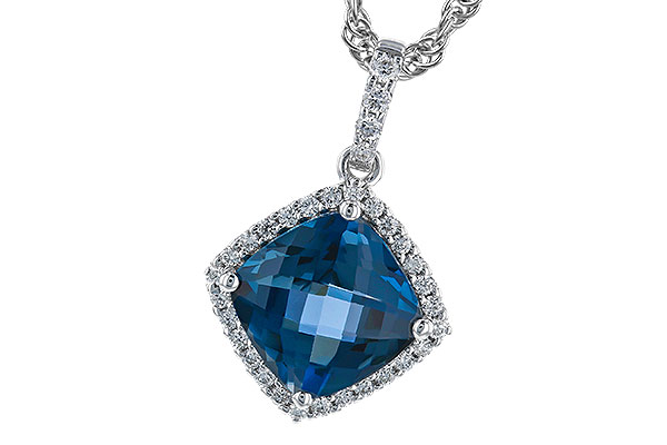 K328-76950: NECK 1.09 LONDON BLUE TOPAZ 1.20 TGW