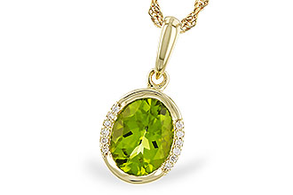 K328-76977: NECKLACE 1.72 TW PERIDOT 1.75 TGW (9x7 PER)