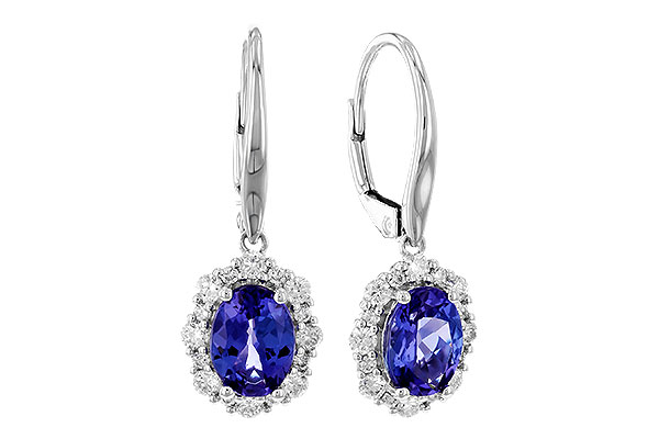 K328-77822: EARR 1.28 TW TANZANITE 1.72 TGW (7x5 OVAL)