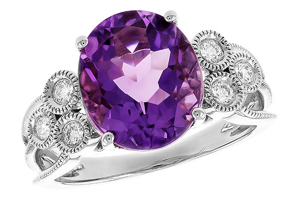 K328-77877: LDS RG 3.90 AMETHYST 4.16 TW (12x10 AMY)