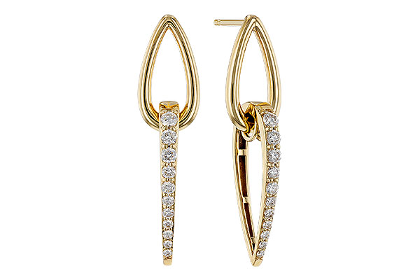 K329-65150: EARRINGS .75 TW