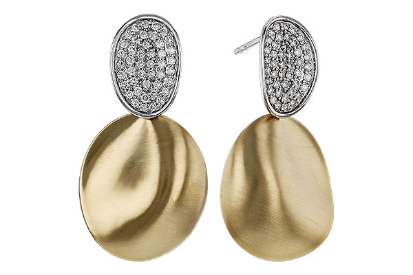 K329-65159: EARRINGS .38 TW