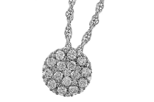 K329-66913: NECKLACE .25 TW