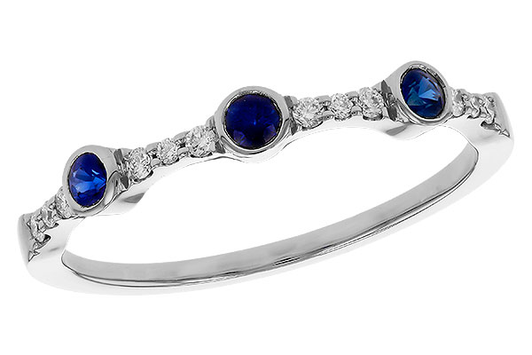 K329-66950: LDS WED RG .16 SAPPHIRE .25 TGW