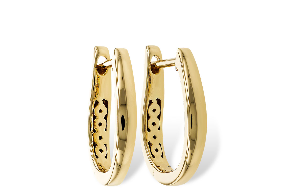 K329-69704: GOLD EARRINGS (15MM)