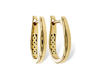 K329-69704: GOLD EARRINGS (15MM)