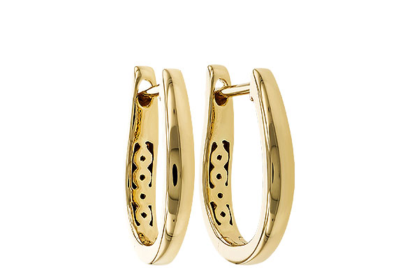 K329-69704: GOLD EARRINGS (15MM)