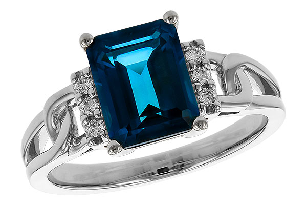 K329-70568: LDS RG 2.42 LONDON BLUE TOPAZ 2.50 TGW (9x7MM LBT)