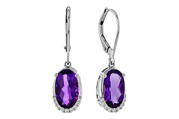 K329-71541: EARRINGS 2.70 TW AMETHYST 2.78 TGW (10x6MM OV)