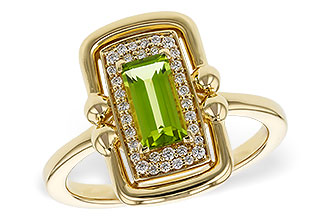 K329-72377: LDS RG .72 PERIDOT .84 TGW (8x4MM PER)