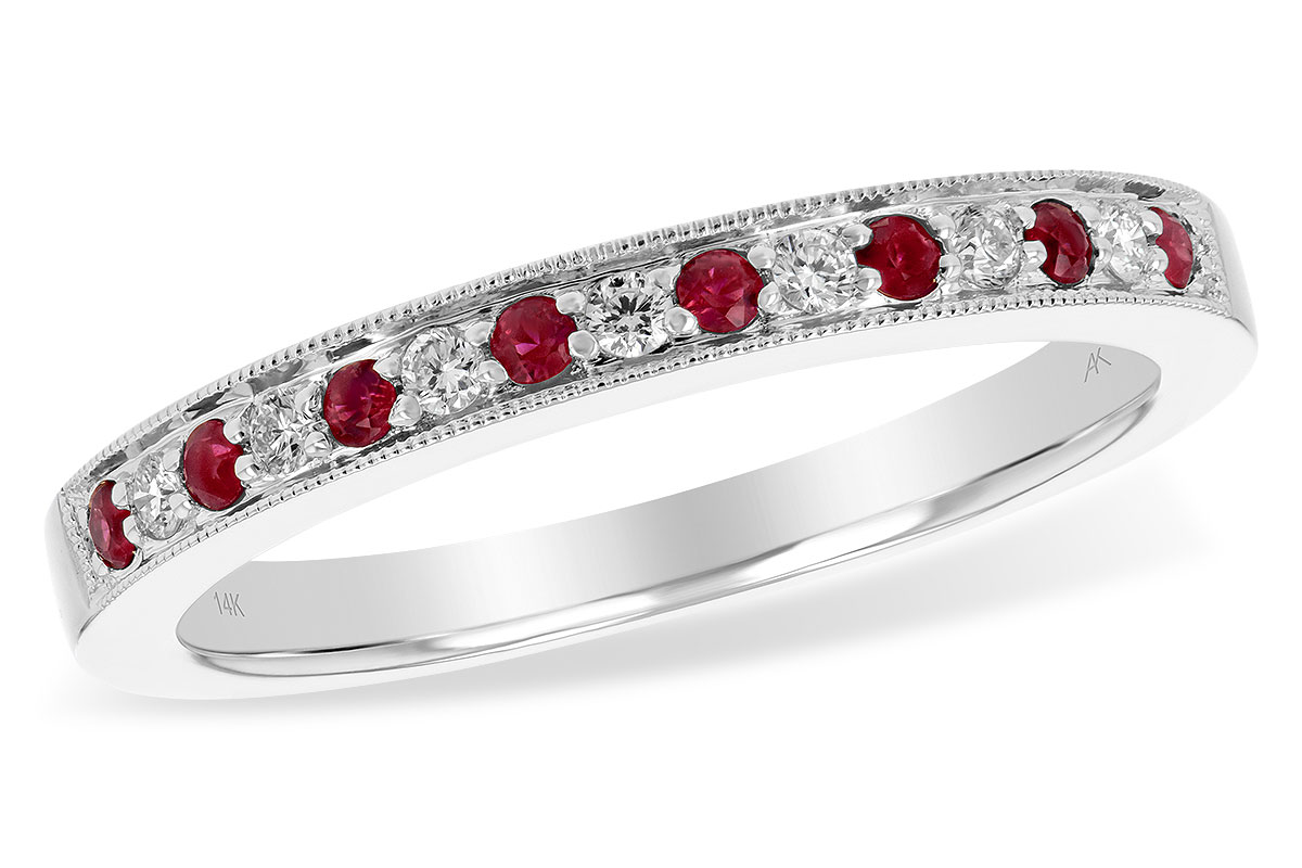 L238-78750: LDS WED RG .12 RUBY .21 TGW