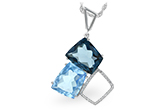 L243-34213: NECK 10.60 BLUE TOPAZ 10.73 TGW