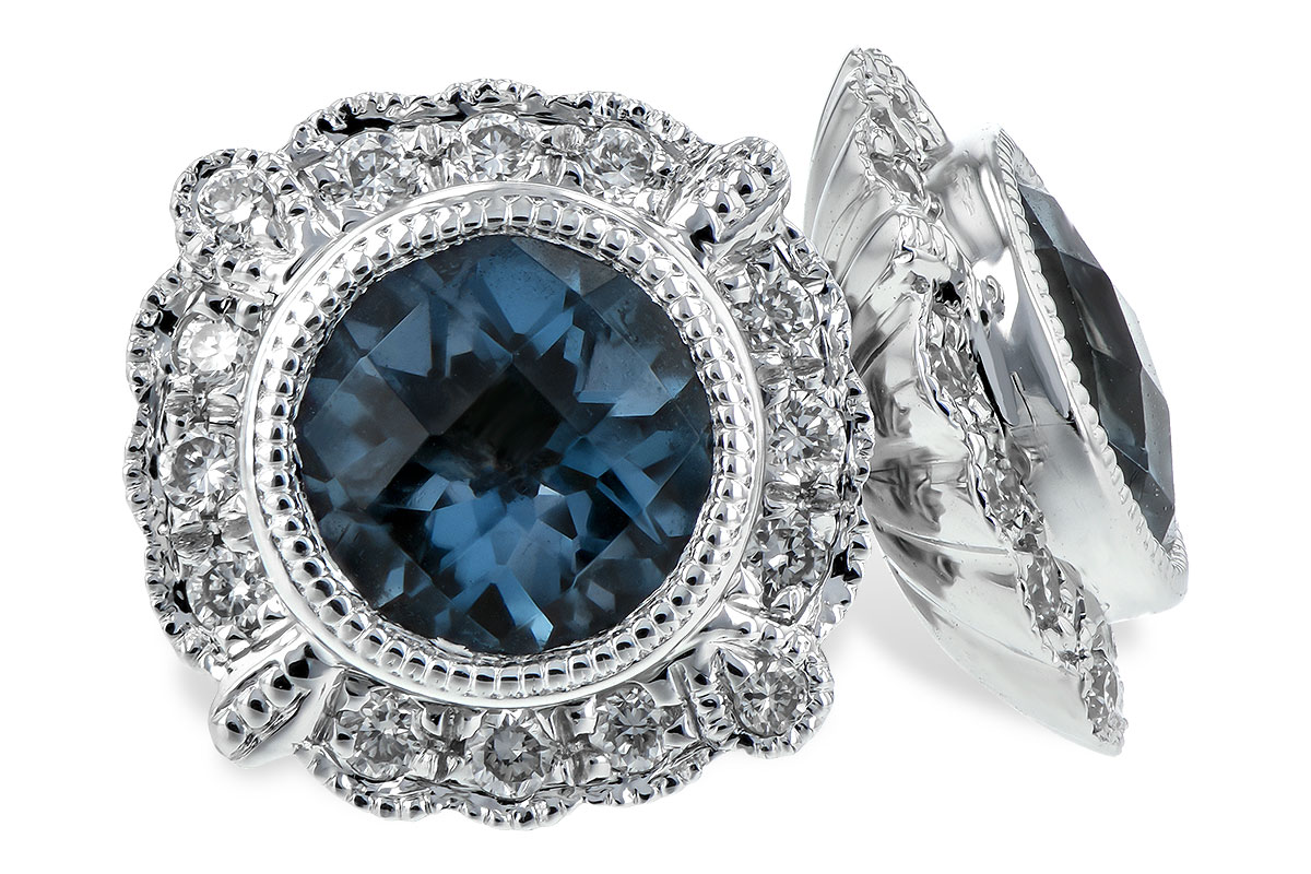 L244-20568: EARR 1.03 BLUE TOPAZ 1.17 TGW