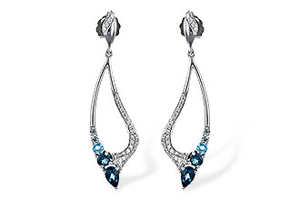 L244-25104: EARR .98 BLUE TOPAZ 1.25 TGW