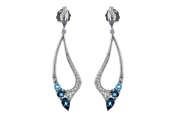 L244-25104: EARR .98 BLUE TOPAZ 1.25 TGW