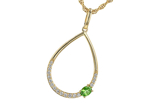 L245-16959: NECK .17 GREEN GARNET .26 TGW