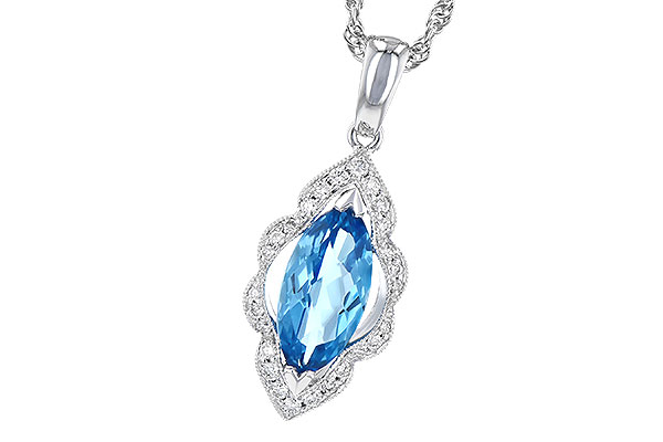 L327-88804: NECK 1.26 BLUE TOPAZ 1.37 TGW