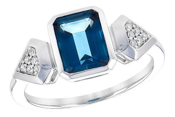 L327-90577: LDS RG 2.03 LONDON BLUE TOPAZ 2.10 TGW