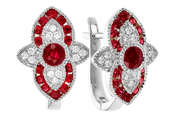 L328-73304: EARR .78 TW RUBY .90 TGW