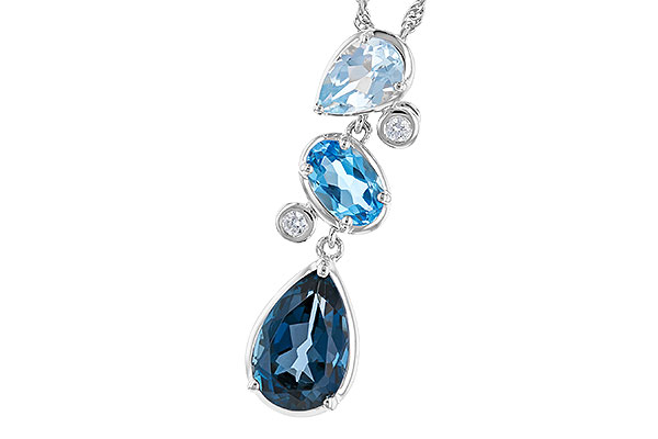 L328-76077: NECK 1.99 TW BLUE TOPAZ 2.02 TGW