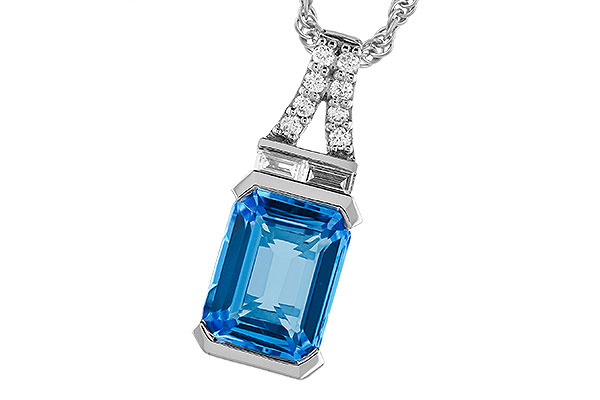 L328-79668: NECK 2.64 LONDON BLUE TOPAZ 2.80 TGW (9x7MM BT)