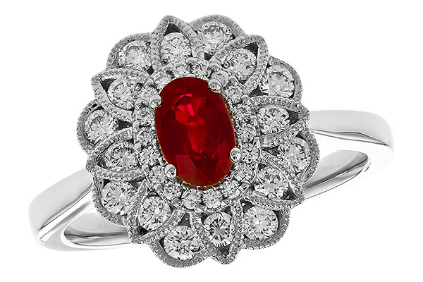 L328-80577: LDS RG .55 TW RUBY 1.07 TGW (6x4MM RUBY)