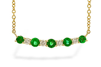 L328-80586: NECK .43 TW EMERALD .55 TGW