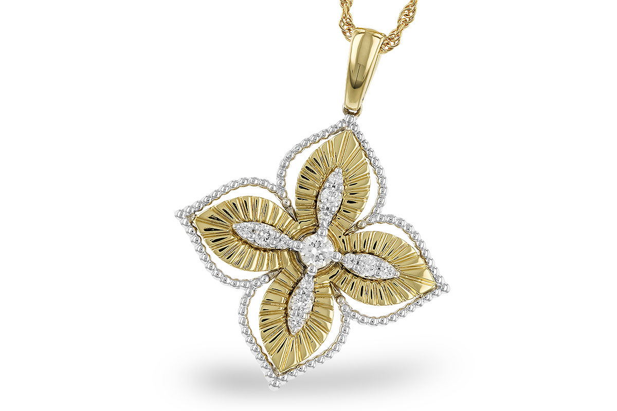 L328-81477: NECKLACE .24 TW