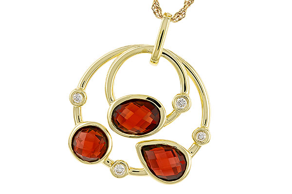 L329-64195: NECKLACE 2.88 GARNET 2.94 TGW