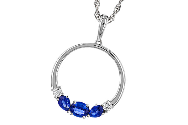 L329-66022: NECKLACE .81 SAPP .91 TGW