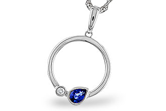 L329-66077: NECKLACE .26 SAPPHIRE .28 TGW