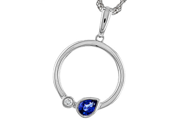 L329-66077: NECKLACE .26 SAPPHIRE .28 TGW
