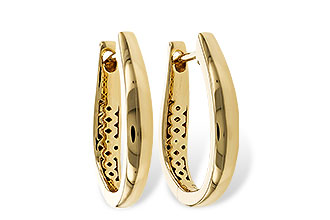 L329-69713: GOLD EARRINGS (17MM)