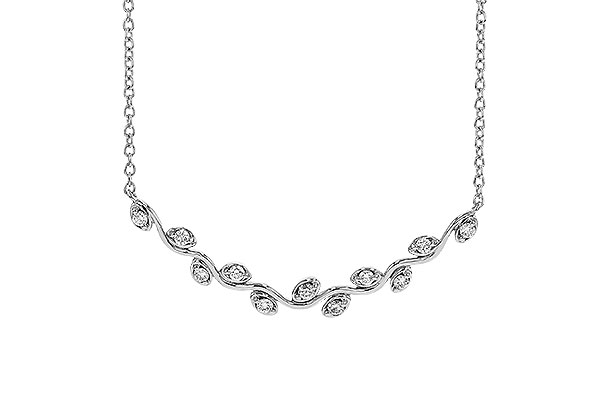 L329-71495: NECKLACE .25 TW (18")