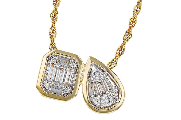 L329-71513: NECKLACE .17 BAG .25 TW