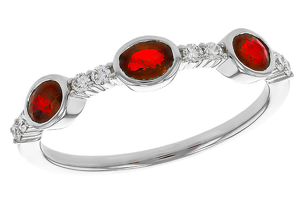 L329-72368: LDS WED RG .66 TW RUBY .78 TGW